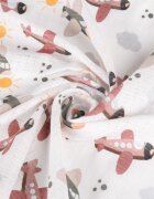 Sensillo Set 5 scutece multifunctionale Cosmos Grey 70x80 cm din muselina 100 bumbacsuprafata texturatamoale si absorbanta