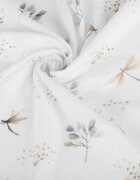 Sensillo Set 5 scutece multifunctionale Floral Grey 70x80 cm din muselina 100 bumbacsuprafata texturata moale si absorbanta