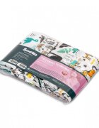 Sensillo Set 5 scutece tetra Boy 70x80 cmdin bumbac ecologic cu imprimeu coloratabsorbante si moi