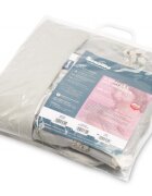 Sensillo Set pernuta si pilota pentru caruciorlandoupatut copii Lily Grey cu doua fete bumbaccatifea Umplutura silicon lyocell antialergic Perna cu urechiuse Recomandat de la nastere