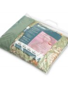 Sensillo Set pernuta si pilota pentru caruciorlandoupatut copii Velvet Green cu doua fete bumbaccatifea umplutura silicon lyocell antialergic perna cu urechiuse recomandat de la nastere
