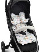 Sensillo Set salteapernuta flutureprotectii centuri si bara protectie pentru carucior copii Panda and Foxcompatibilitate universalareversibilmaterial Fleece premiumBumbacumplutura antialergicaorificii centuri