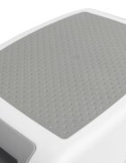 Sensillo Treapta dubla inaltator pentru copii Aimi Grey cu suprafata antiderapanta manere greutate admisa 75kg