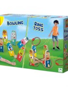 SES Creative Joc 2 in 1 de petrecere Bowling si aruncarea inelului