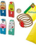 SES Creative Joc 2 in 1 de petrecere Bowling si aruncarea inelului