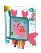 SES Creative Jucarie de baie Carte din neopren cu cozi