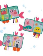 SES Creative Jucarie de baie Carte din neopren cu cozi