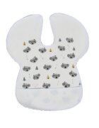 SeviBebe Baveta impermeabila cu protectii pentru umeri alb