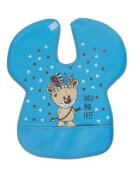 SeviBebe Baveta impermeabila cu protectii pentru umeri albastra