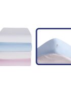SeviBebe Cearceaf patut cu elastic 70x140 cm albastru