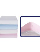 SeviBebe Cearceaf patut cu elastic 70x140 cm roz
