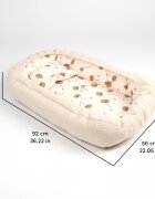 SeviBebe Co-sleeper anti-reflux CreamTeddy