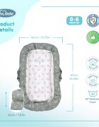 SeviBebe Co-sleeper anti-reflux Tiny Leaves