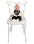SeviBebe Esarfa din bumbac Grey Stars