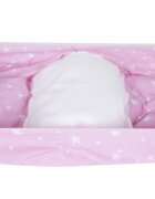 SeviBebe Husa protectie scoica auto cu reductor pink Stars