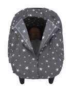 SeviBebe Husa protectie scoica auto Grey Stars
