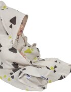 SeviBebe Prosop baie cu gluga Grey Triangle