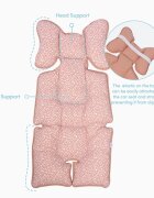 SeviBebe Protectie textila caruciorscaun auto Salmon Pink