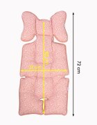 SeviBebe Protectie textila caruciorscaun auto Salmon Pink