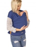 SeviBebe Sal purtare elastic cu suport lombar albastru