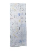 SeviBebe Scutec muselina Animal World 100x120 cm
