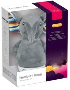 Sfera Zabawek Lampa de veghe in 7 culori LED muzicala Grey Elefant 18 cm