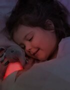 Sfera Zabawek Lampa de veghe in 7 culori LED muzicala Grey Elefant 18 cm