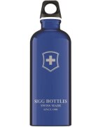 SIGG Bidon din aluminiu swiss emblem dark blue 0.6l