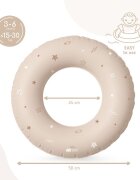 Sipo Colac gonflabil de inot Beige 50 cm pentru copii 3-6 ani 15-30 kg