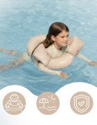 Sipo Colac gonflabil de inot Beige 50 cm pentru copii 3-6 ani 15-30 kg