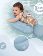 Sipo Colac gonflabil de inot Swim Pro Blue sustinator pentru bebelusi 6-36 luni 11-18 kg