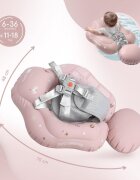 Sipo Colac gonflabil de inot Swim Pro Pink sustinator pentru bebelusi 6-36 luni 11-18 kg