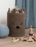 Sipo Cos pliabil cu manere rezistente Premium Fluffy Toy Boucle Bear Brown 43 litri