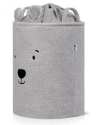 Sipo Cos pliabil cu manere rezistente Premium Fluffy Toy Boucle Bear Grey 43 litri