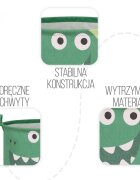 Sipo Cos pliabil pentru jucarii si rufe 35x42 cm bumbac 43l Dino