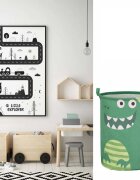 Sipo Cos pliabil pentru jucarii si rufe 35x42 cm bumbac 43l Dino