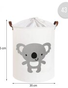 Sipo Cos pliabil pentru jucarii si rufe 35x42 cm bumbac 43l Koala