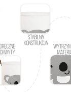 Sipo Cos pliabil pentru jucarii si rufe 35x42 cm bumbac 43l Koala