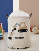 Sipo Cos pliabil pentru jucarii si rufe 35x42 cm bumbac 43l Love Mommy