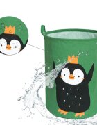 Sipo Cos pliabil pentru jucarii si rufe 35x42 cm bumbac 43l Pinguin