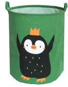 Sipo Cos pliabil pentru jucarii si rufe 35x42 cm bumbac 43l Pinguin
