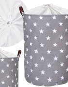 Sipo Cos pliabil pentru jucarii si rufe 35x42 cm bumbac 43l Stars