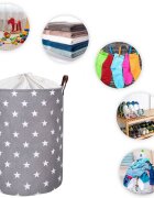 Sipo Cos pliabil pentru jucarii si rufe 35x42 cm bumbac 43l Stars
