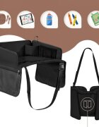 Sipo Organizator tavita de calatorie pentru scaun auto Negru
