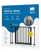Sipo Poarta de siguranta pentru scari Black operare cu o mana 75-103 cm