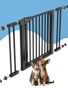 Sipo Poarta de siguranta pentru scari Black operare cu o mana 75-103 cm