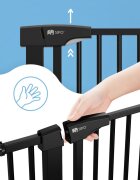 Sipo Poarta de siguranta pentru scari Black operare cu o mana 75-103 cm
