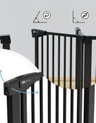 Sipo Poarta de siguranta pentru scari Black operare cu o mana 75-103 cm