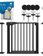 Sipo Poarta de siguranta pentru scari Black operare cu o mana 75-103 cm