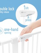 Sipo Poarta de siguranta pentru scari White operare cu o mana 75-103 cm